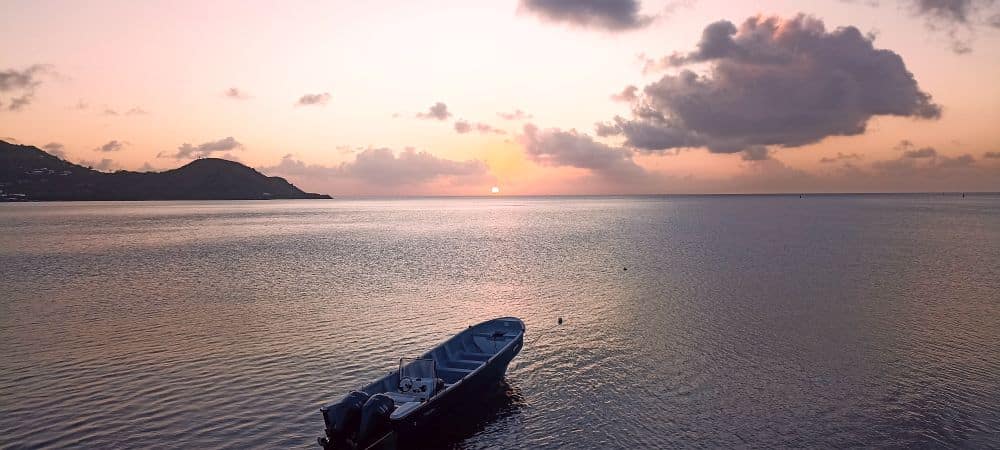 Sunset on Providence Island in the Colombian Caribbean