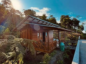 Cabins with Sea View outside Hotel Dubai Bahia Solano