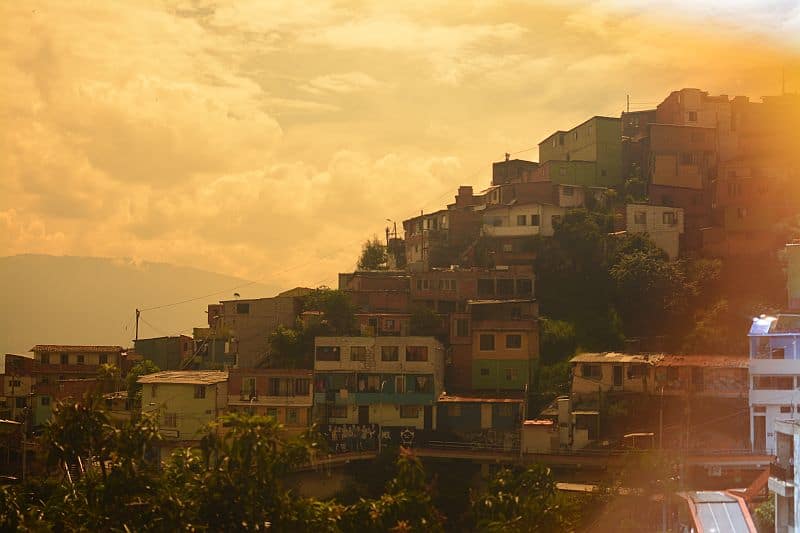 Impressions of the Comuna 13 neighbourhoods in Medellin
