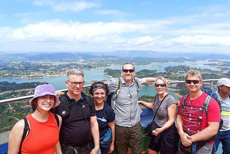 Amazing views at the summit of Peñol Rock